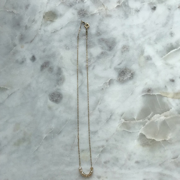 Beaded gold tone 16in necklace - Picture 5 of 6